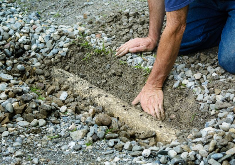 French Drain with Gravel